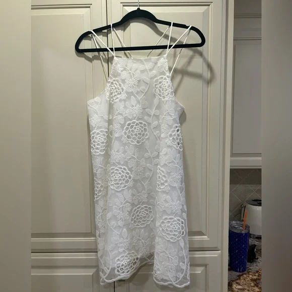 short white vintage lace dress Vintage Short Sleeve Lace Boat Neck Wedding Dress Blushing Pink